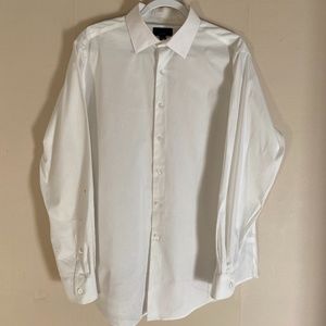 Alfani Slim-Fit Dress Shirt (white, large)